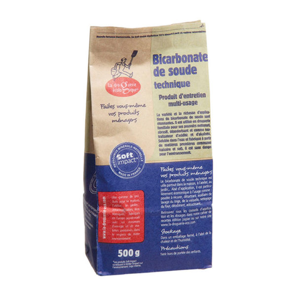 Bicarbonate de soude écologique technique 500g - La droguerie écologique