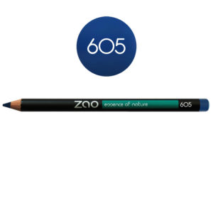 ZaoMakeUp crayon yeuxetlevres bleunuit 605
